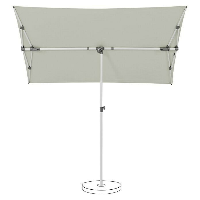 Suncomfort Balkonschirm Flex Roof (Hellgrau, L x B: 210 x 150 cm) | BAUHAUS