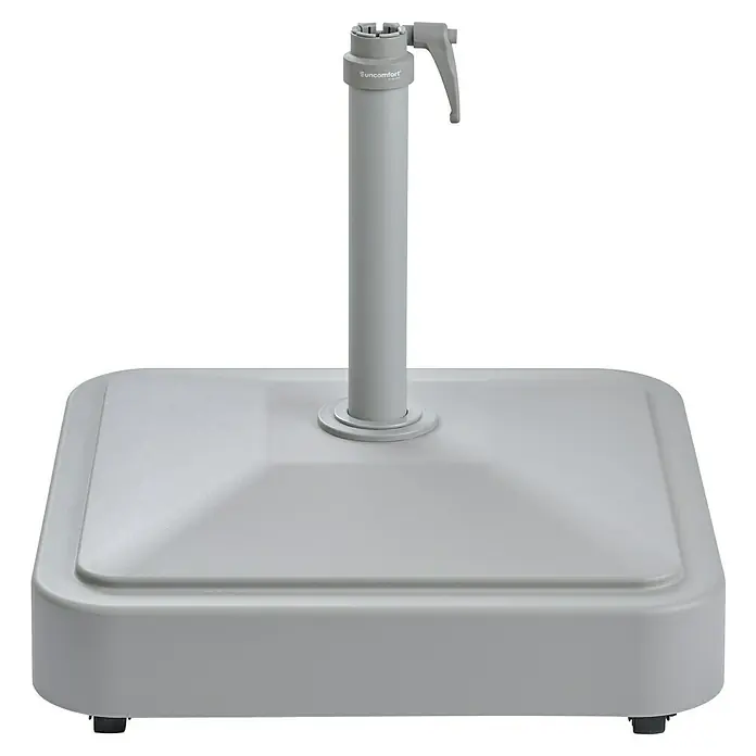 Suncomfort Schirmständer - 58,5 x 58,5 cm, Grau - Grauer Sonnenschirmständer von Suncomfort für den Außenbereich, bietet stabilen Halt für Sonnenschirme und ist wetterfest.