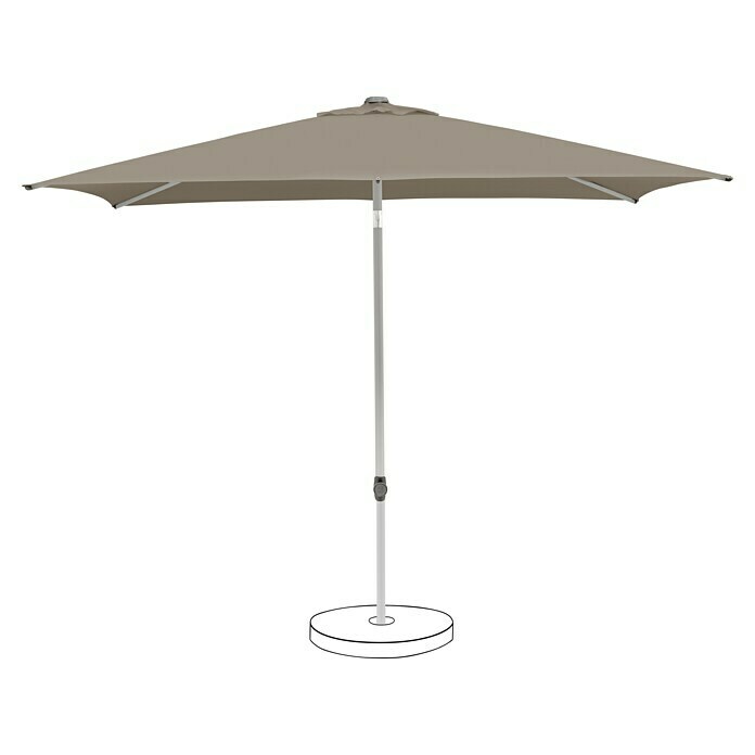 Suncomfort Marktschirm Pop Up (Light Taupe, L x B: 200 x 250 cm) | BAUHAUS