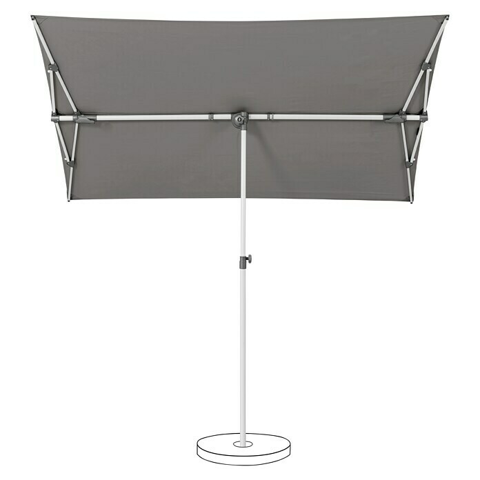 Suncomfort Balkonschirm Flex Roof (Steingrau, L x B: 210 x 150 cm) | BAUHAUS