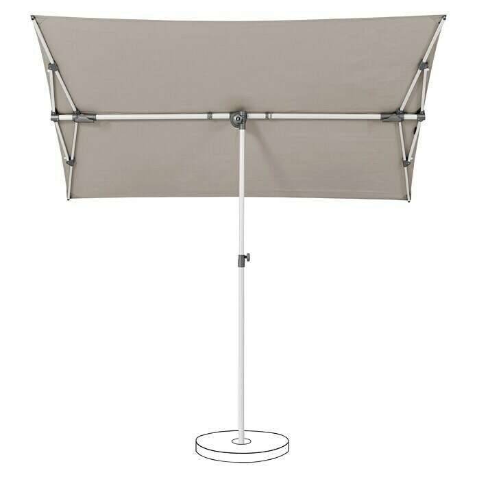 Suncomfort Balkonschirm Flex Roof (Light Taupe, L x B: 210 x 150 cm) | BAUHAUS