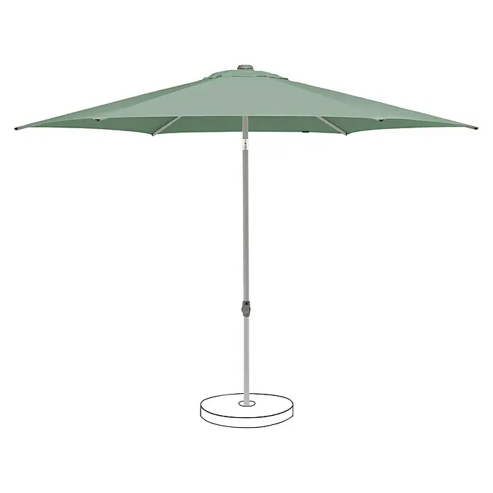 Suncomfort Marktschirm rund Pop Up - Frost-Grün, Durchmesser Bespannung: 300 cm - Der grüne Sonnenschirm bietet optimalen Schutz vor Sonne und spendet angenehmen Schatten im Garten oder auf der Terrasse.