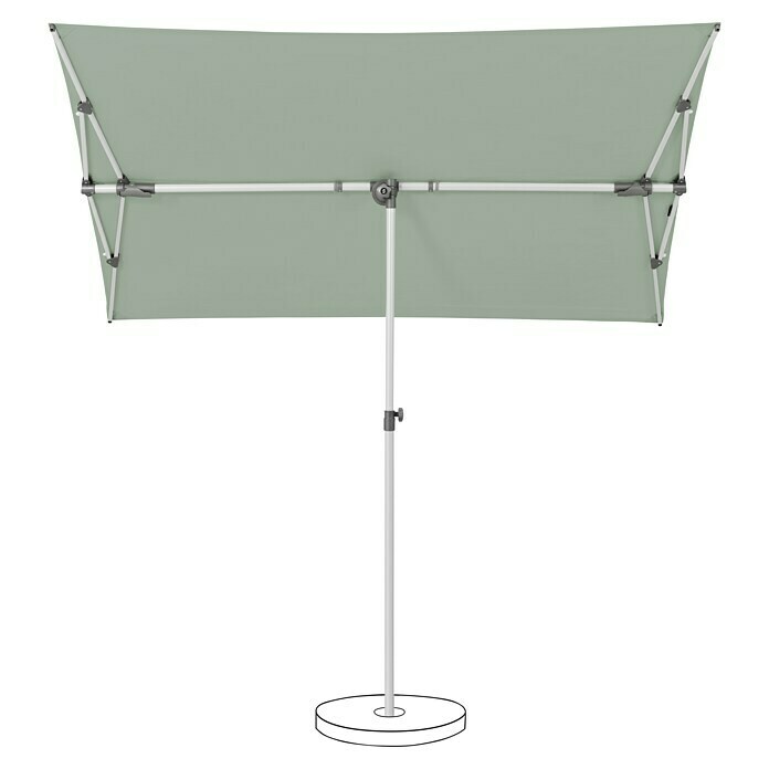 Suncomfort Balkonschirm Flex Roof (Frost-Grün, L x B: 210 x 150 cm) | BAUHAUS