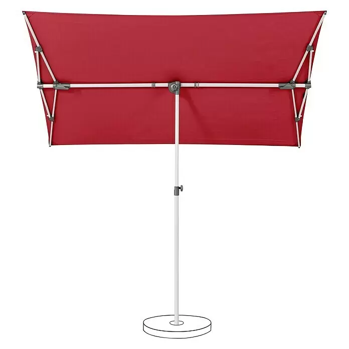 Suncomfort Balkonschirm Flex RoofAurora Rot, Bespannungsmaß (L x B): 210 x 150 cm