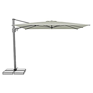 Suncomfort Ampelschirm Sunflex (Hellgrau, Bespannungsmaß (L x B): 300 x 300 cm)