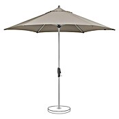 Suncomfort Marktschirm rund Shell Turn (Light Taupe, Durchmesser Bespannung: 330 cm) | BAUHAUS