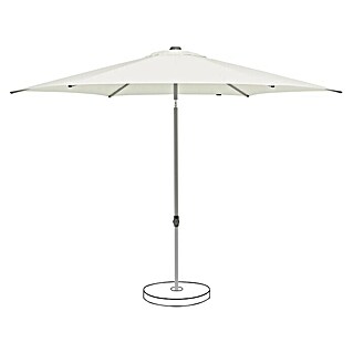 Suncomfort Marktschirm rund Pop Up (Sandweiß, Durchmesser Bespannung: 250 cm)