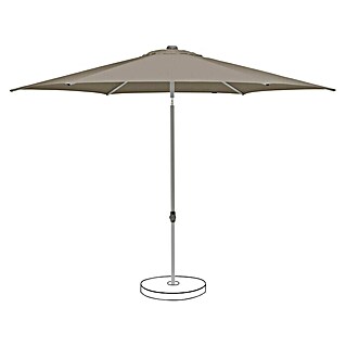 Suncomfort Marktschirm rund Pop Up (Light Taupe, Durchmesser Bespannung: 250 cm)