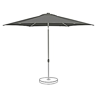 Suncomfort Marktschirm rund Pop Up (Steingrau, Durchmesser Bespannung: 250 cm)