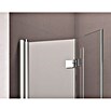 GEO Hit Eckdusche (90 x 80 x 202,2 cm, Beschichtet, Stärke: 6 mm, Silber)