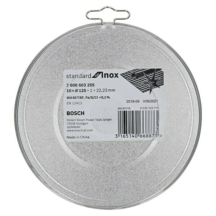 Bosch Professional Trennscheibe Standard for Inox Rapido (Durchmesser Scheibe: 125 mm, Stärke Scheibe: 1 mm) | BAUHAUS