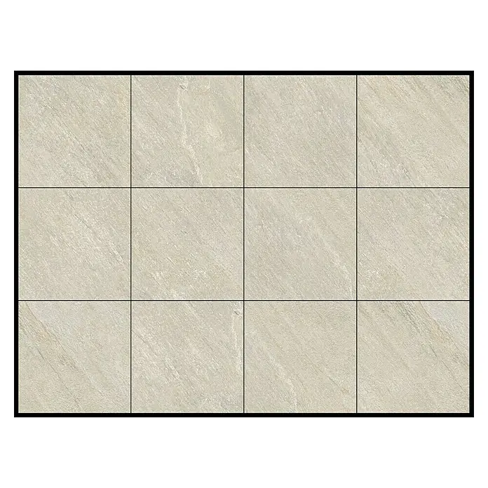 Feinsteinzeugfliese Piazza Sabbia - 59,7 x 59,7 cm, Beige/Grau, Matt - Beige Bodenfliesen aus Keramik mit subtiler Textur, perfekt für ein modernes und stilvolles Interieur.