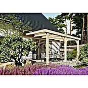 Joda Terrassenüberdachung Master (B x T: 507 x 314 cm, Natur, Fichte-KVH, Dacheindeckung aus Stegplatten) | BAUHAUS