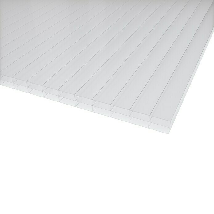 Hohlkammerplatte ECO-UV (200 cm x 98 cm x 16 mm, Polycarbonat, Opal) | BAUHAUS