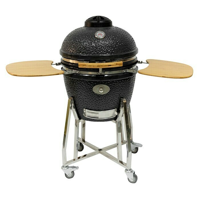 Flame Rock  Holzkohlegrill Kamado 22 (Durchmesser Grillfläche: 47 cm, Grau) | BAUHAUS