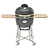 Flame Rock  Holzkohlegrill Kamado 22 Pro (Durchmesser Grillfläche: 49 cm, Grau) | BAUHAUS