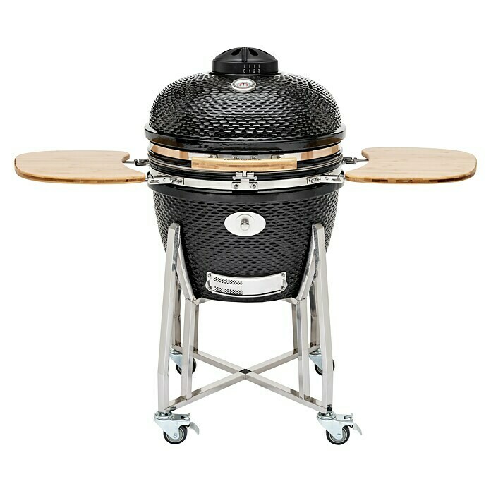 Flame Rock  Holzkohlegrill Kamado 24 Pro (Durchmesser Grillfläche: 52 cm, Schwarz) | BAUHAUS