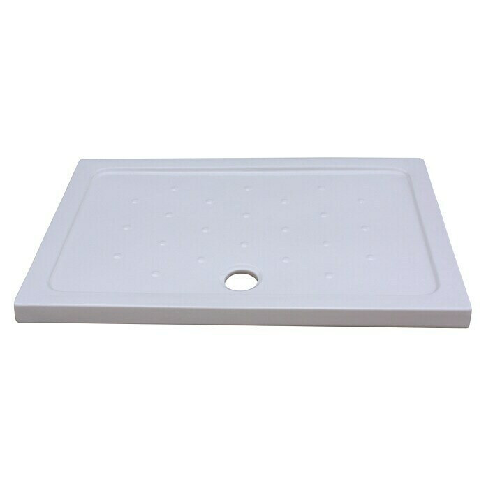 Plato de ducha 80 x 100 cm de piedra Maier Aura blanco : :  Bricolaje y herramientas