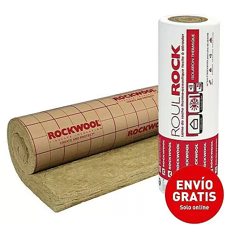 Rockwool  Lana de roca Roulrock KRAFT con papel