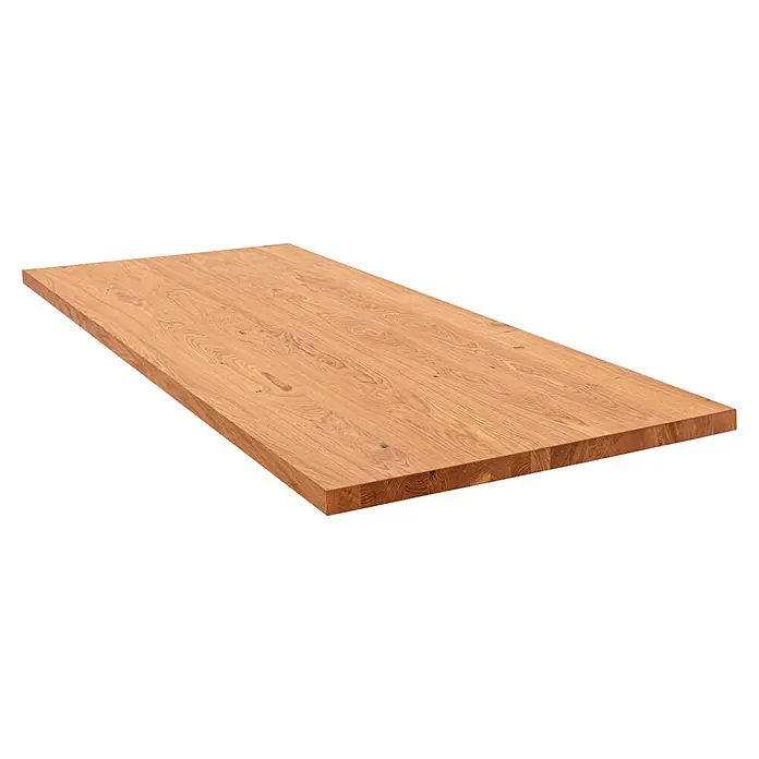 Pur Iternal Select Tischplatte Vintage - 200 x 80 x 4 cm, Eiche - Die massive Holzplatte in warmen Farbtönen mit einer interessanten Maserung ist vielseitig einsetzbar. Ideal für Möbelbau und Innenausbau.