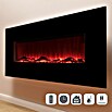 Voltomat HEATING Chimenea eléctrica de pie o mural Flat (Negro, 1.400 - 1.600 W)