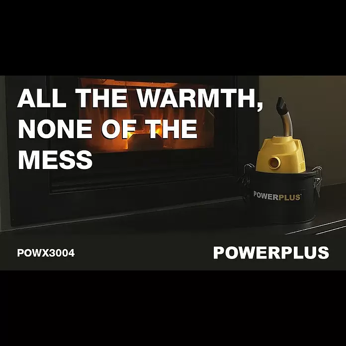 PowerPlus Aspirador de cenizas eléctrico POWX3004 - 600 W, Volumen de recipiente: 4 l, Sin bolsa - POWERPLUS - POWX3004 [Short E-Com]