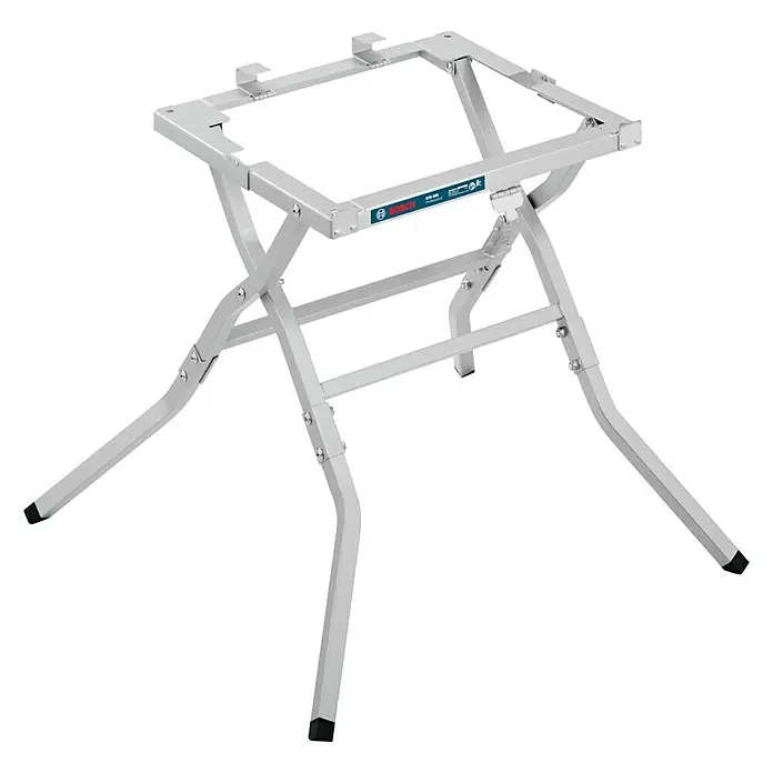 Bosch Professional Untergestell - Arbeitshöhe: 602 mm, Passend für: Bosch Professional Tischkreissäge GTS 10 J - Bosch GTA 600 Sägetisch, eine robuste und zusammenklappbare Arbeitsstation für verschiedene Sägearbeiten.