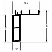 Solid Elements Fensterbankanschlussprofil (4 x 90 cm, Passend für: Solid Elements Kunststofffenster New Basic) | BAUHAUS