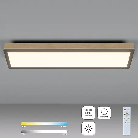 Globo Doro LED-Panel Holzoptik