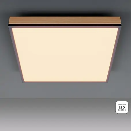 Globo Doro LED-Panel Holzoptik