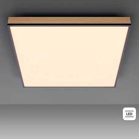 Globo Doro LED-Panel Holzoptik