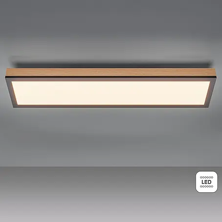 Globo Doro LED-Panel Holzoptik