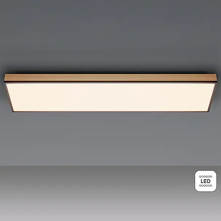 Globo Doro LED-Panel Holzoptik