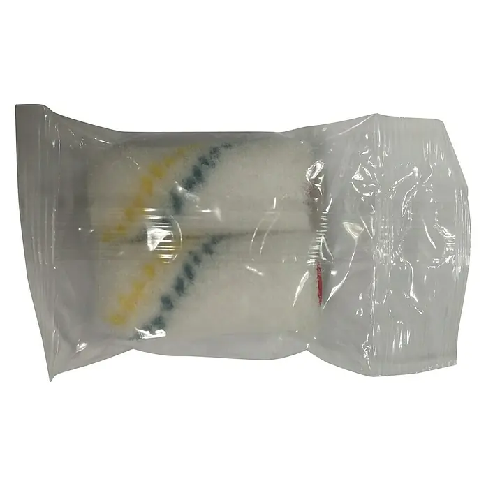 Recambio de rodillos Nylon - Ancho: 5 cm, Diámetro: 1,7 cm - Rodillos de pintura empaquetados: Primer plano de rodillos de pintura empaquetados, ideales para proyectos de pintura que aseguran un acabado liso.
