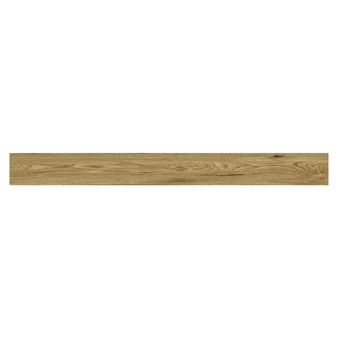 Atlas Concorde Solution Sockelfliese Twist Rovere - 7,2 x 90 cm, Beige, Matt - Holzstrukturierte Fliese mit warmen Farbtönen und feinen Maserungen für ein natürliches Ambiente.
