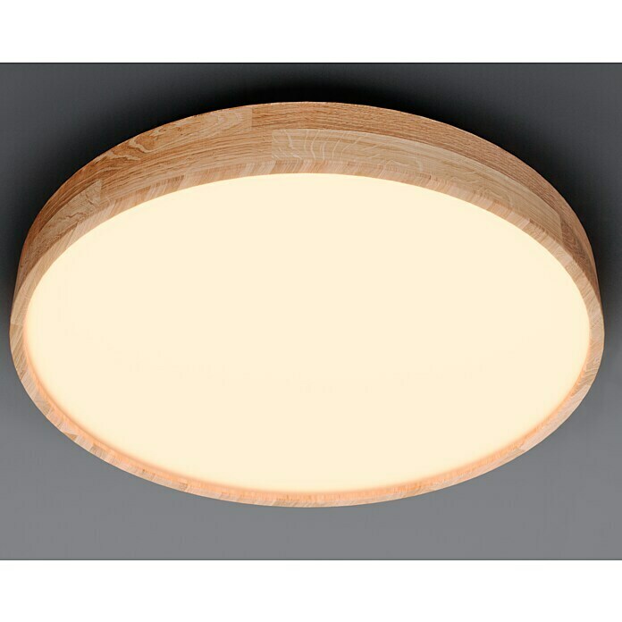 Globo Plafón LED redondo Rainer (24 W, Ø x Al: 40 x 10,5 cm, Marrón, Multicolor) | BAUHAUS