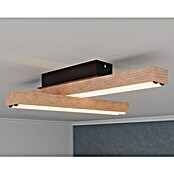 Globo Doro LED-Deckenleuchte Holzoptik (24 W, L x B x H: 51,5 x 36,5 x 11 cm, Holzoptik/Schwarz, Warmweiß) | BAUHAUS