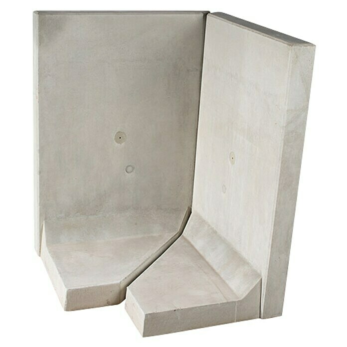 Seesteiner L-Stein Außenecke (Grau, Stärke: 12 cm, L x H: 99 x 155 cm) | BAUHAUS