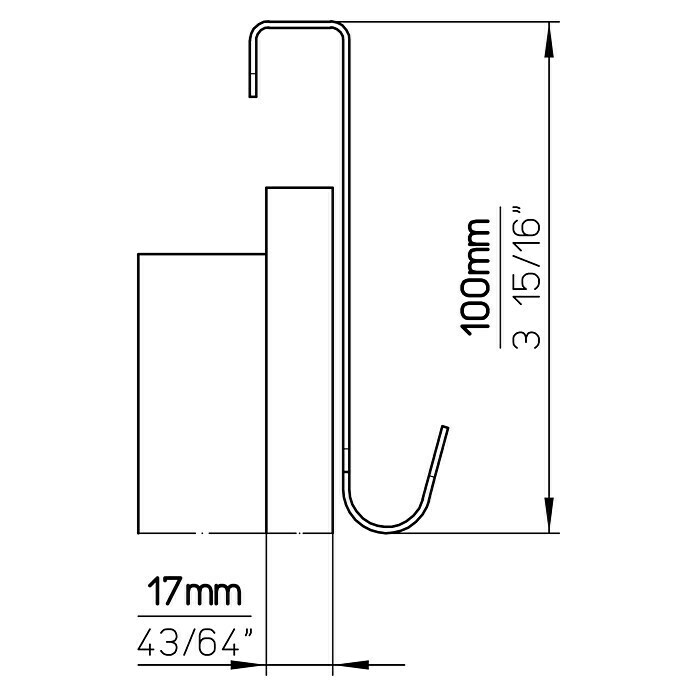 Siro Garderobenhaken 2180 (L x H: 99 x 40 mm, 3 Haken, Verchromt) | BAUHAUS