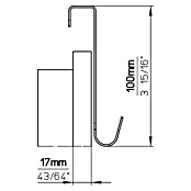 Siro Garderobenhaken 2180 (L x H: 99 x 40 mm, 3 Haken, Verchromt) | BAUHAUS