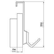 Siro Türgarderobe (L x H: 486 x 126 mm, Anzahl Haken: 4 Stk.) | BAUHAUS