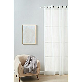 Visillo para ventana Feroe Jacquad (An x Al: 140 x 250 cm, 100% poliéster, Blanco)