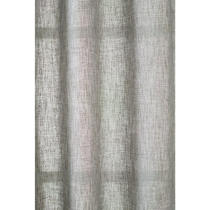 Cortina con ollaos Roxanne (An x Al: 140 x 260 cm, 100% poliéster, Gris) | BAUHAUS