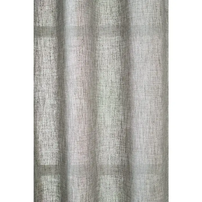 Cortina con ollaos Roxanne - An x Al: 140 x 260 cm, Gris, Poliéster - Cortina gris con una textura ligera, que filtra suavemente la luz y aporta una elegancia sutil a la estancia.