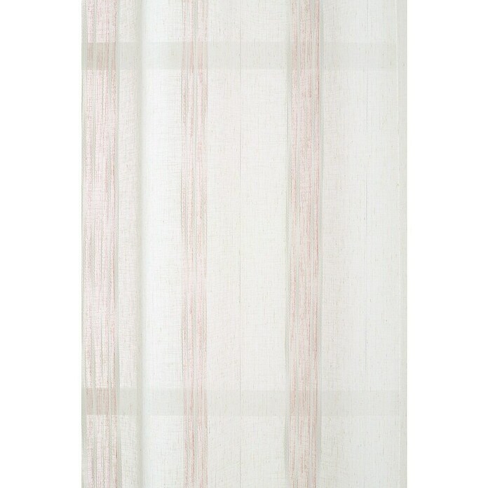 Cortina con ollaos Rayas rojo (An x Al: 140 x 260 cm, 100% poliéster, Rojo) | BAUHAUS