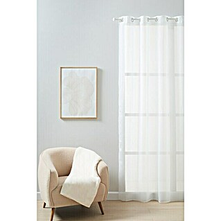 Visillo para ventana Luciole (140 x 250 cm, 100% poliéster, Blanco)
