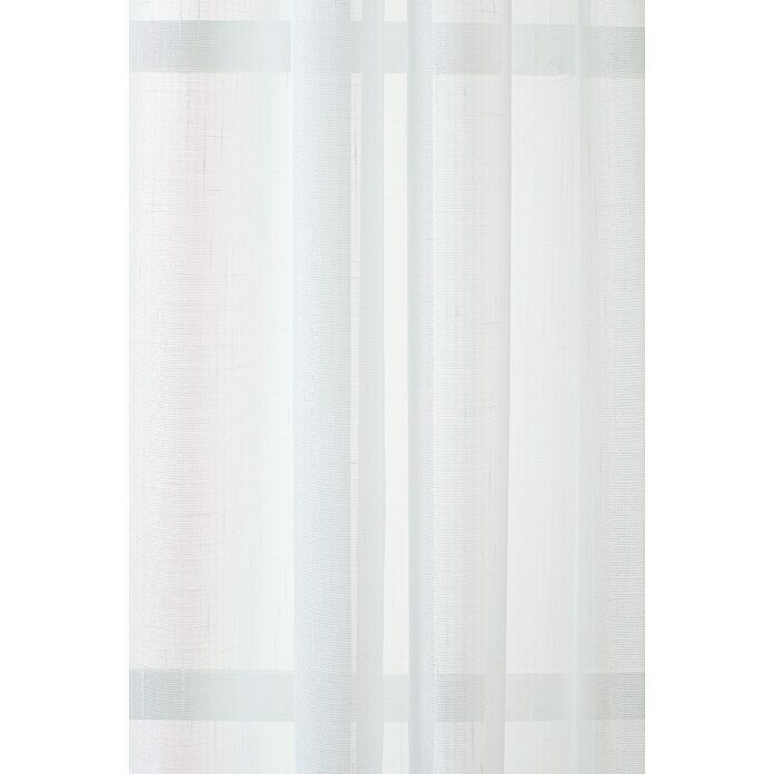 Visillo para ventana Luciole (140 x 250 cm, 100% poliéster, Blanco)