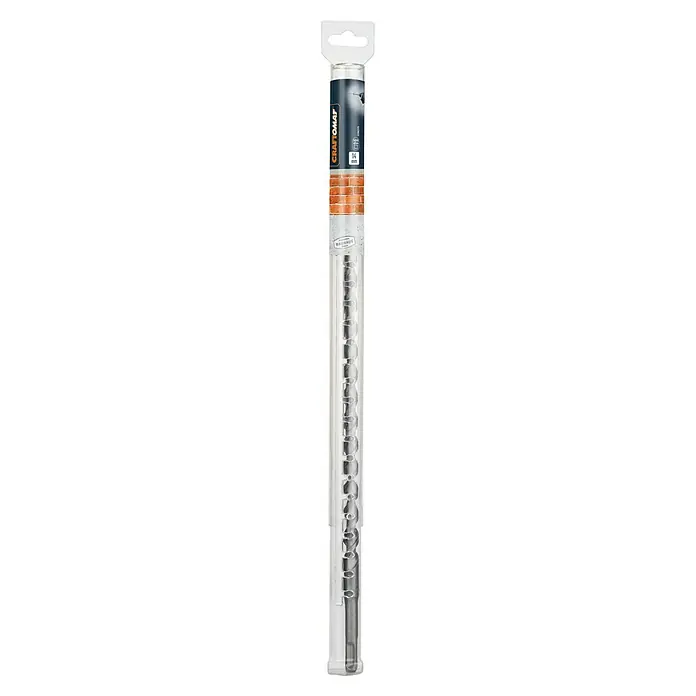Craftomat SDS-Plus Betonbohrer - Länge: 460 mm, Durchmesser Bohrer: 14 mm - Aufnahme einer Craftomat Hammerbohrkrone 14 x 200 mm in einer durchsichtigen Kunststoffverpackung, ideal zum Bohren von Löchern in Mauerwerk.