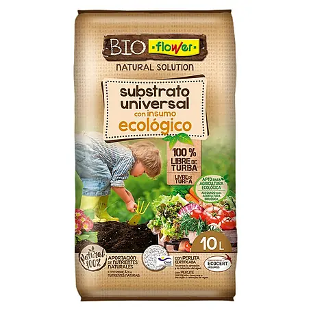 Flower  Sustrato para plantas Universal Ecológico