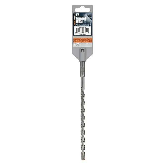 Craftomat SDS-Plus Betonbohrer - Länge: 210 mm, Durchmesser Bohrer: 8 mm - Bohrer von CRAFTOMAT, ideal zum Bohren von Löchern in Mauerwerk. Er hat eine spiralförmige Spitze und eine robuste Konstruktion.